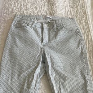 Lauren Conrad blue gingham skinny jeans